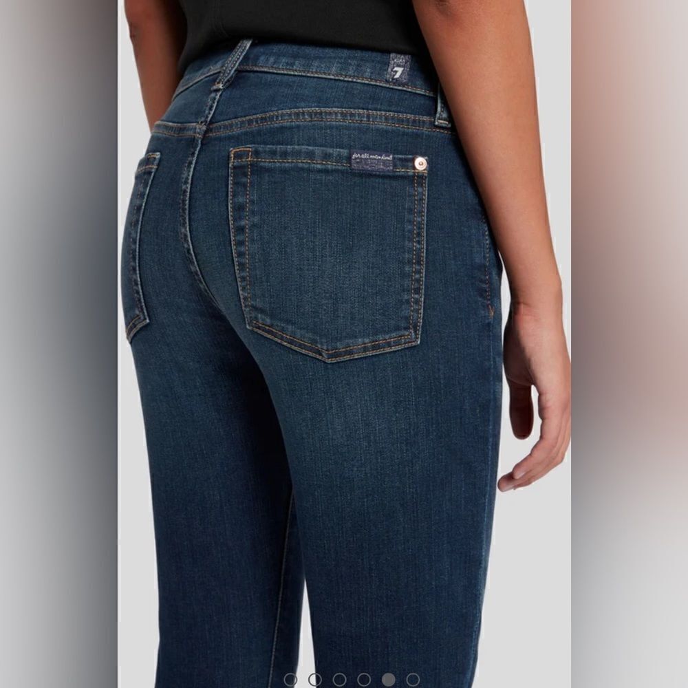 NWT 7 For All Mankind Women’s Ankle Skinny Blue Jeans B(air) - Size 23 - Picture 6 of 11